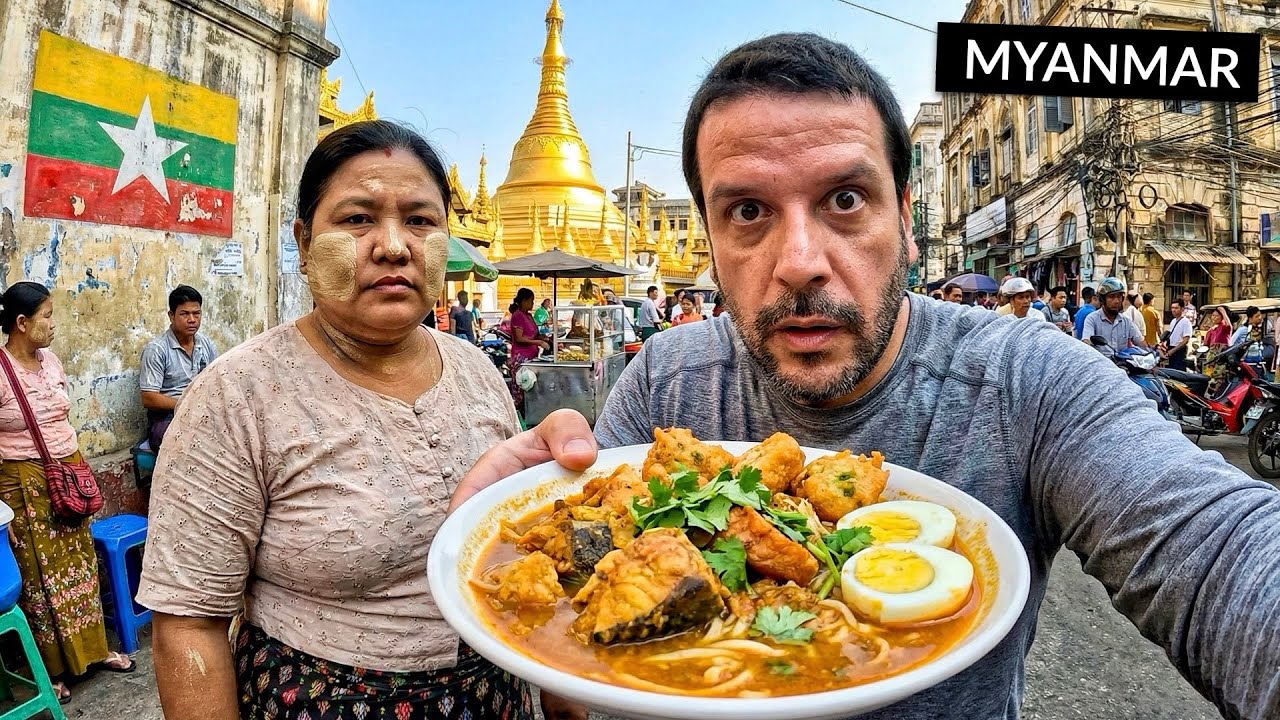 Primeiro dia no país mais ISOLADO do Sudeste Asiático!! 🇲🇲