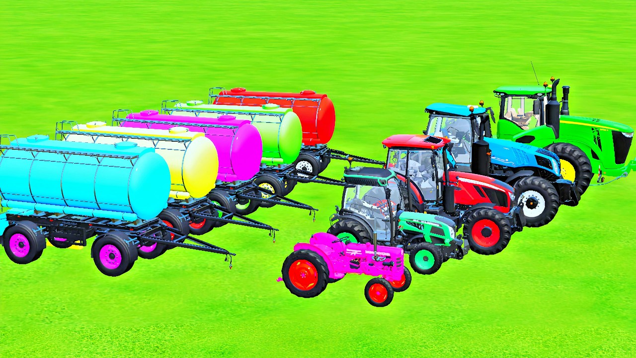 Mini To GIANT TRACTOR And TANGKER VS PARKOUR Hard GO | Farming Simulator 22 #9