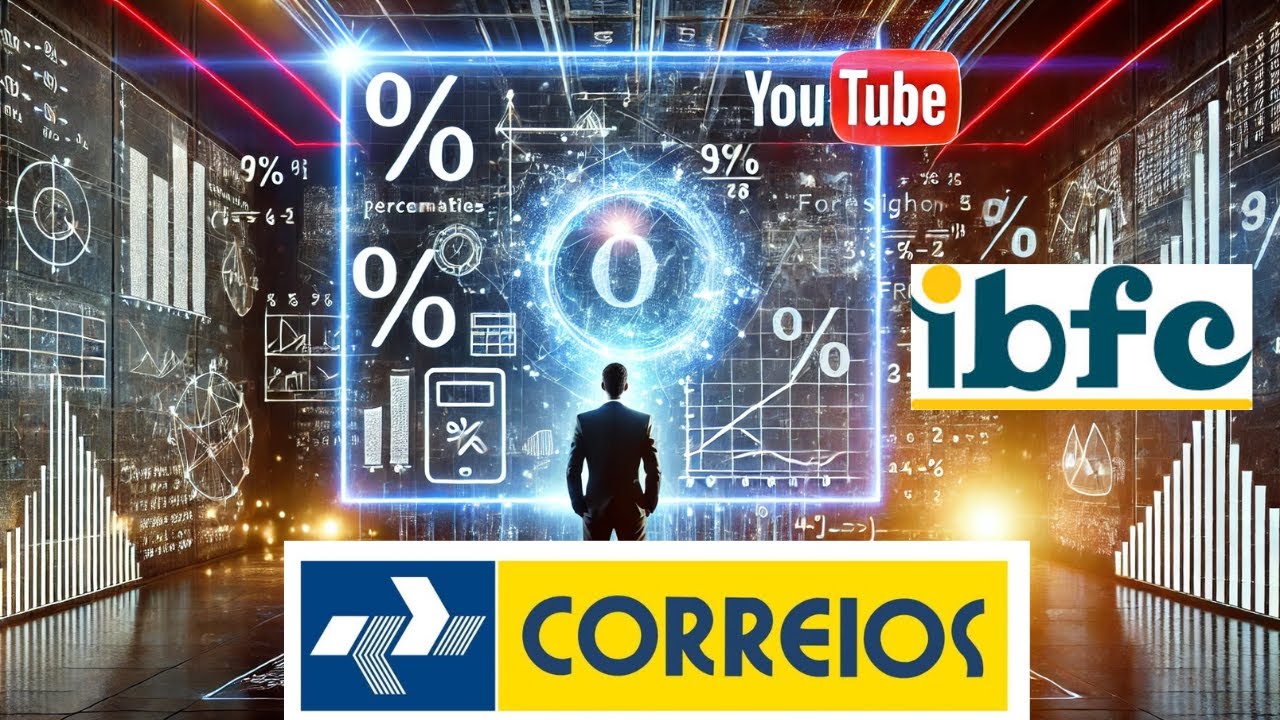 CONCURSO DOS CORREIOS - PORCENTAGEM % - MATEMÁTICA DA BANCA IBFC 🔥AS PREVISÕES DO DANDAN #correios