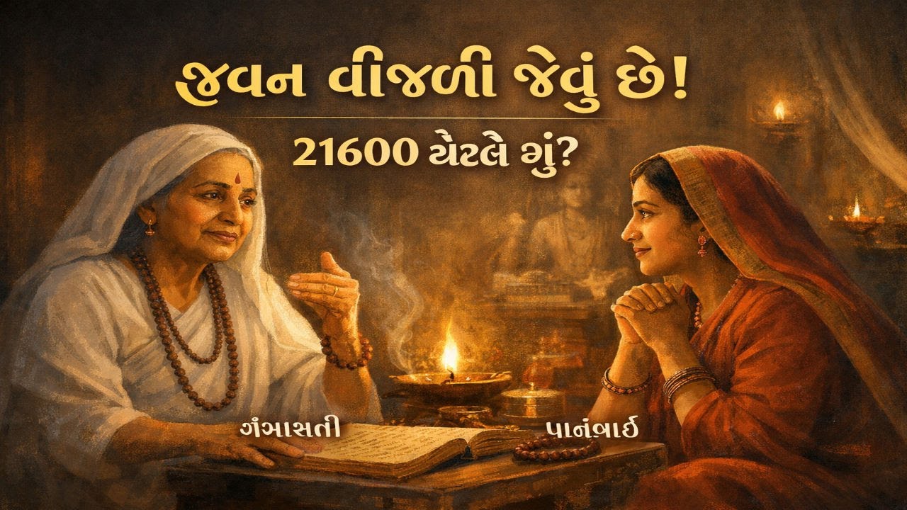 ગંગાસતીના ભજનનો ગૂઢ અર્થ | 21,600 શ્વાસનું રહસ્ય | Veejline Chamkare Full Explanation