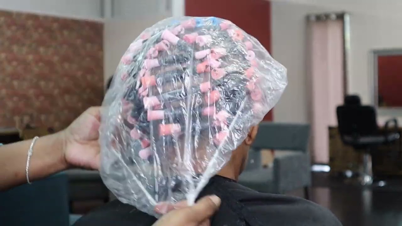 How to do a Jheri Curl 🥰💁🏽‍♀️ The wave by Design system #jhericurl #hair