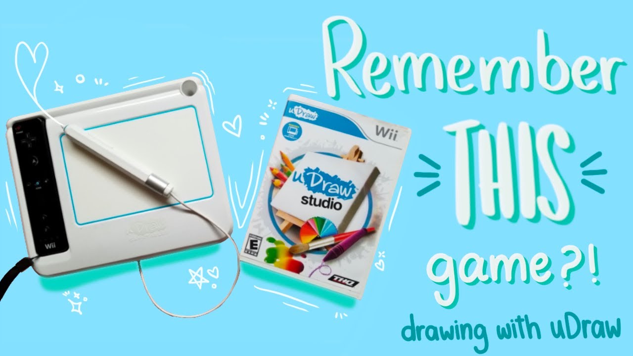 DOES ANYONE REMEMBER THIS WII GAME? | Drawing with uDraw Studio for the Wii