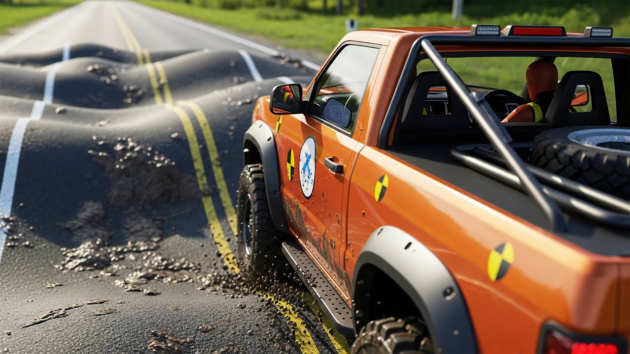 Satisfying Cars Suspension Test - BeamNG drive 