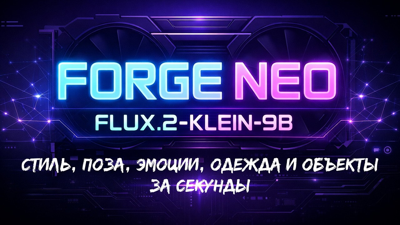 Forge Neo + FLUX.2-klein-9B. Это ИМБА! Стиль, поза, эмоции, одежда и объекты за секунды