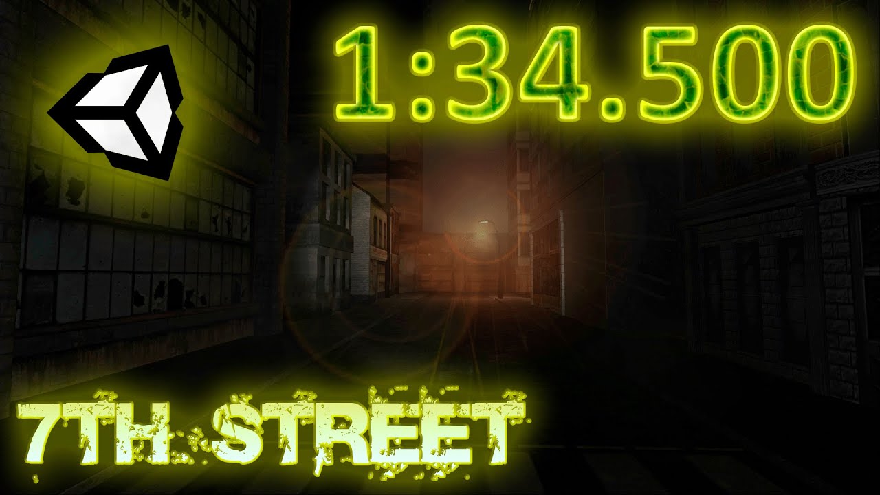 Slender 7th street (Unity) - All 6 Pages Speedrun - *1:34.500* [WR]