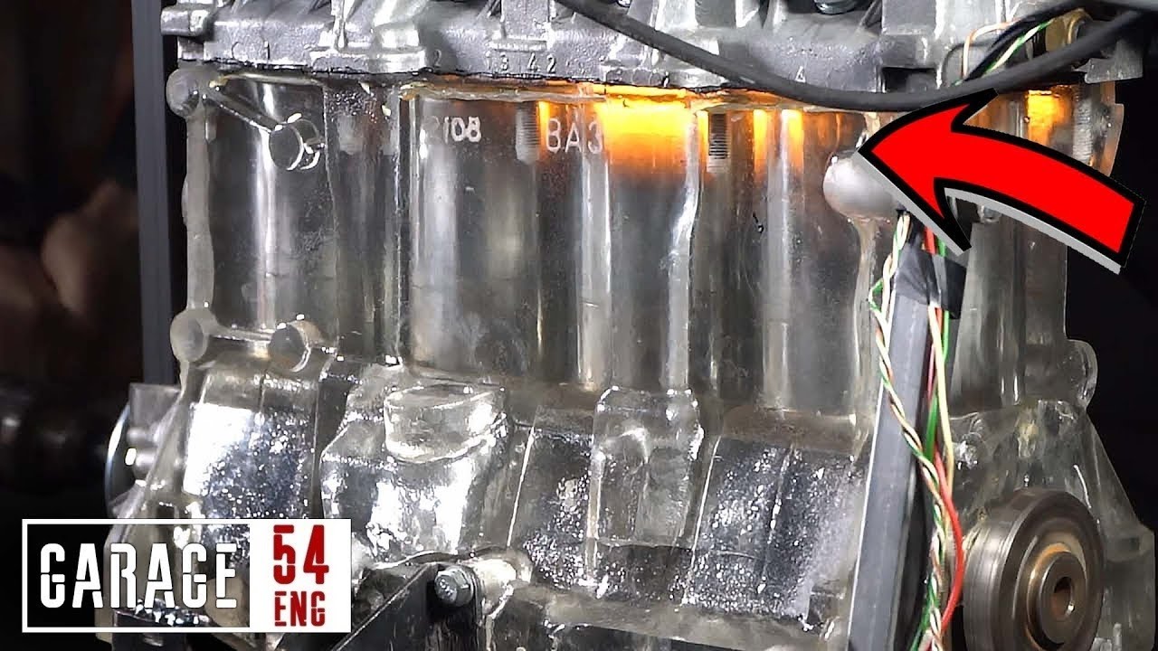 Transparent engine block &ndash; first start