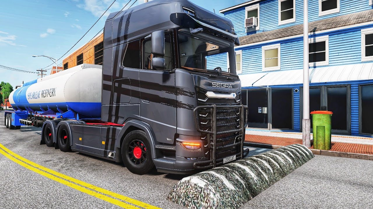 Cars Trucks and Buses vs SpeedBumps | BeamNG.drive