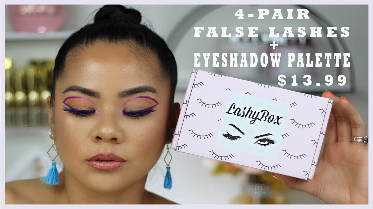 JUNE LASHYBOX UNBOXING & TRY ON | FAKE LASH SUBSCRIPTION | MELANIE JENNINGS