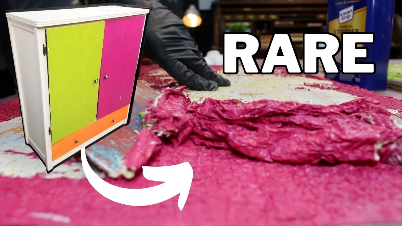 Ep. 112 Amazing RESTORATION of a Rare 1950s CHIFFEROBE Cabinet | Furniture Restoration