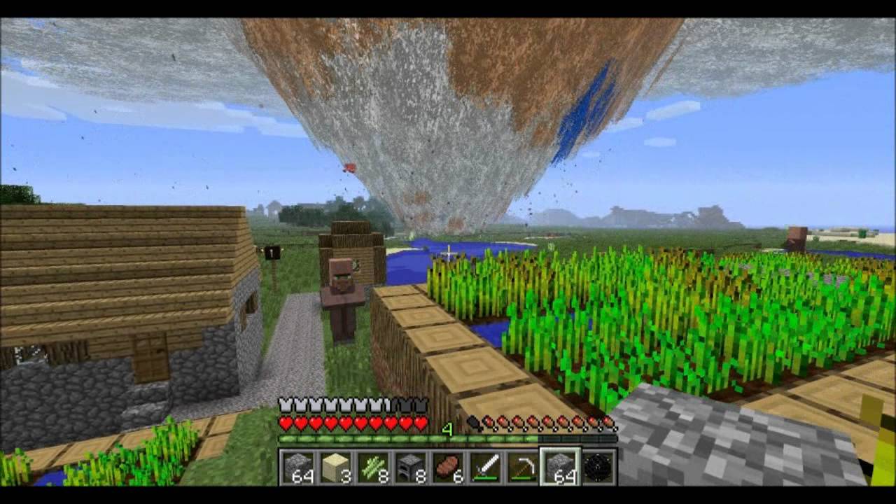 Minecraft Tornado Mod Survival Part 22: Wide Load Tornado