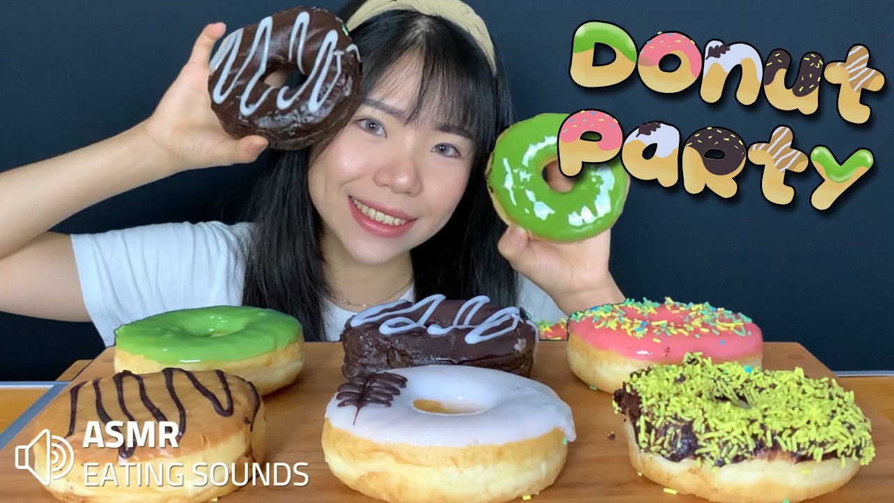 #Request09 ASMR MUKBANG DUNKIN’ DONUTS // DONUT PARTY || ASMR INDONESIA