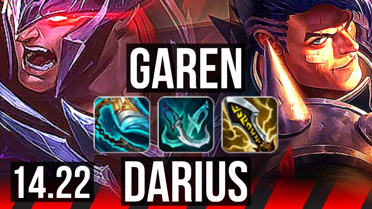GAREN vs DARIUS (TOP) | 6/1/5, 1300+ games | NA Master | 14.22