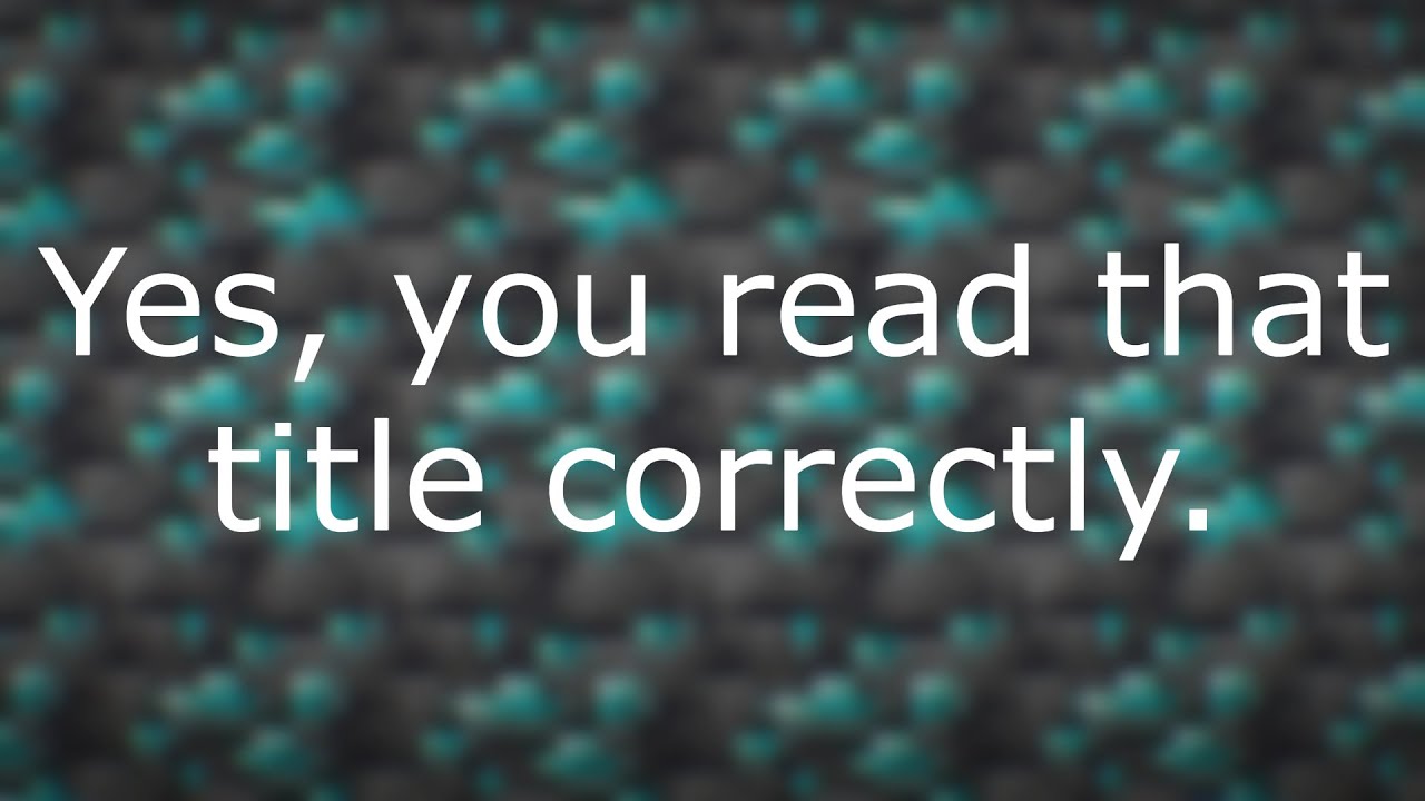 87,000,000 diamond ore in one vein...