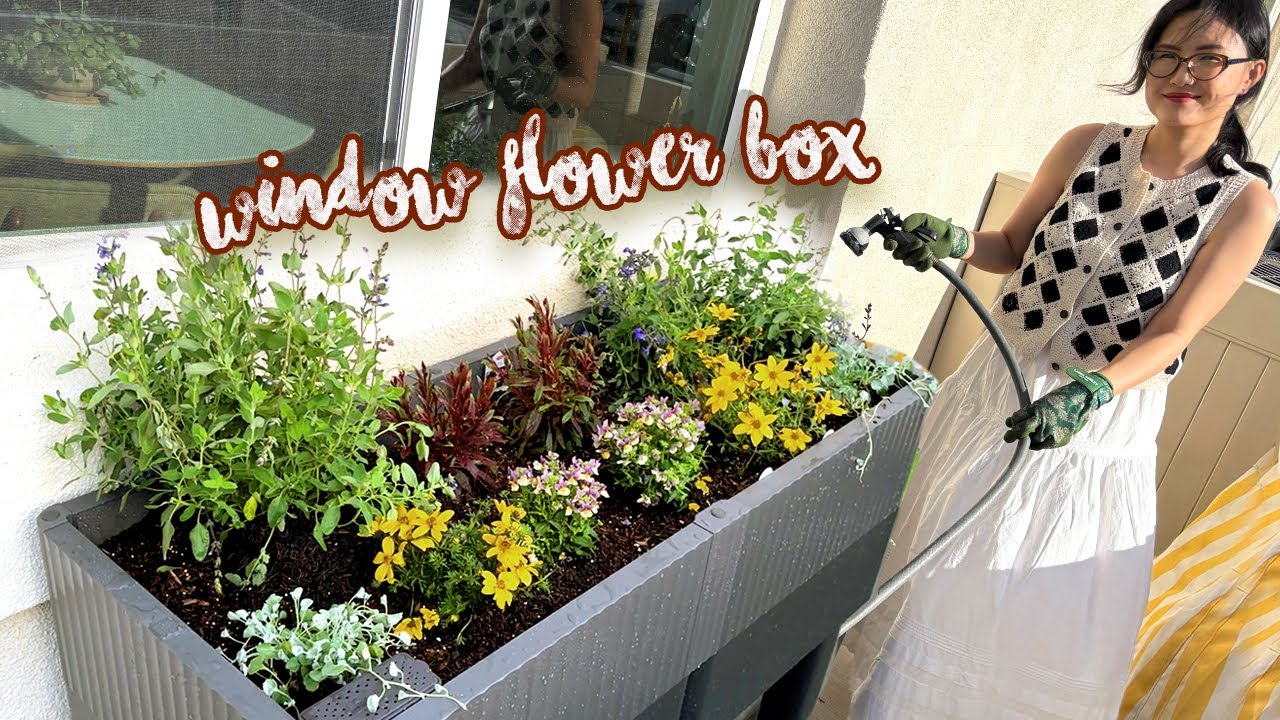 The Cutest Window Box Setup for Spring 🌼 | Vego Garden EZCube Unboxing