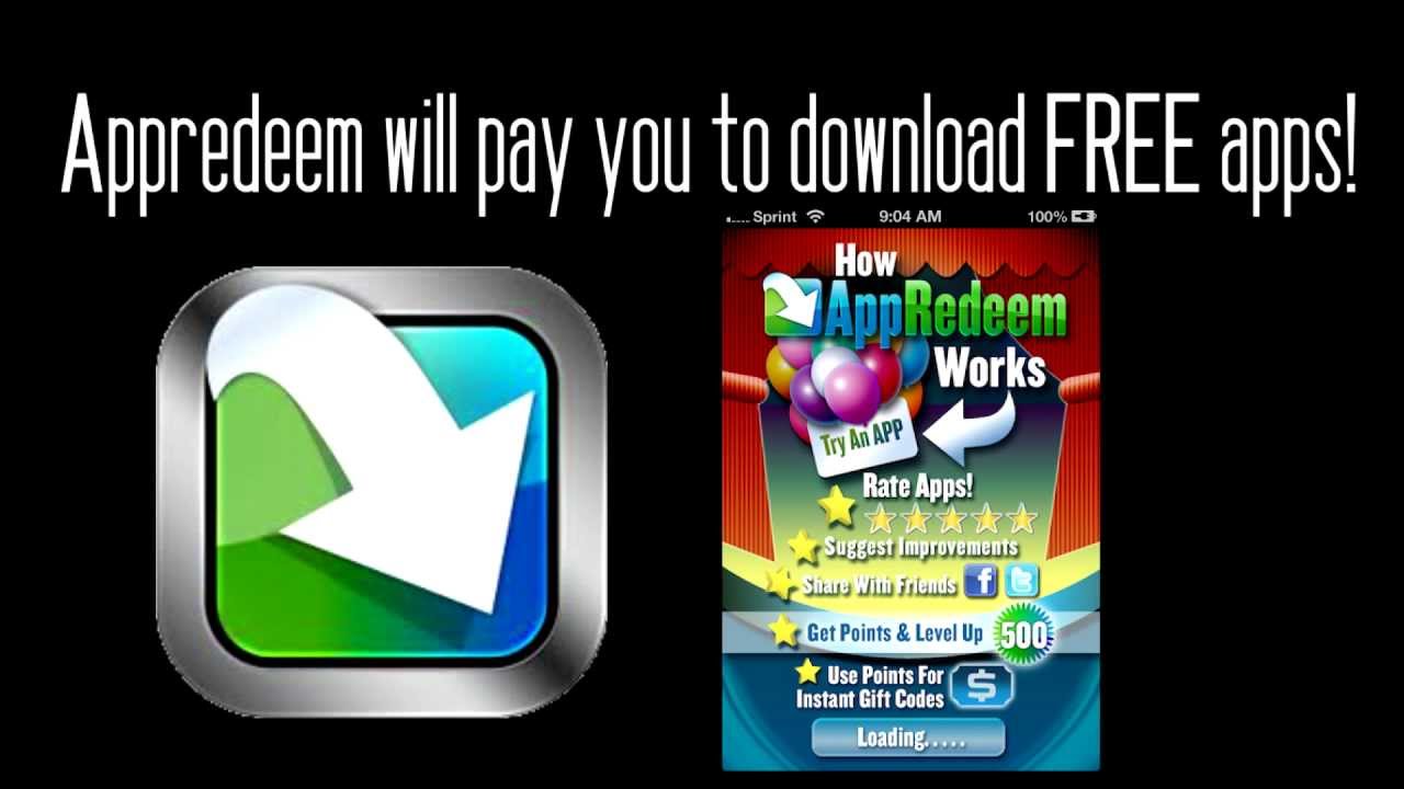 Appredeem- Get paid to download apps!