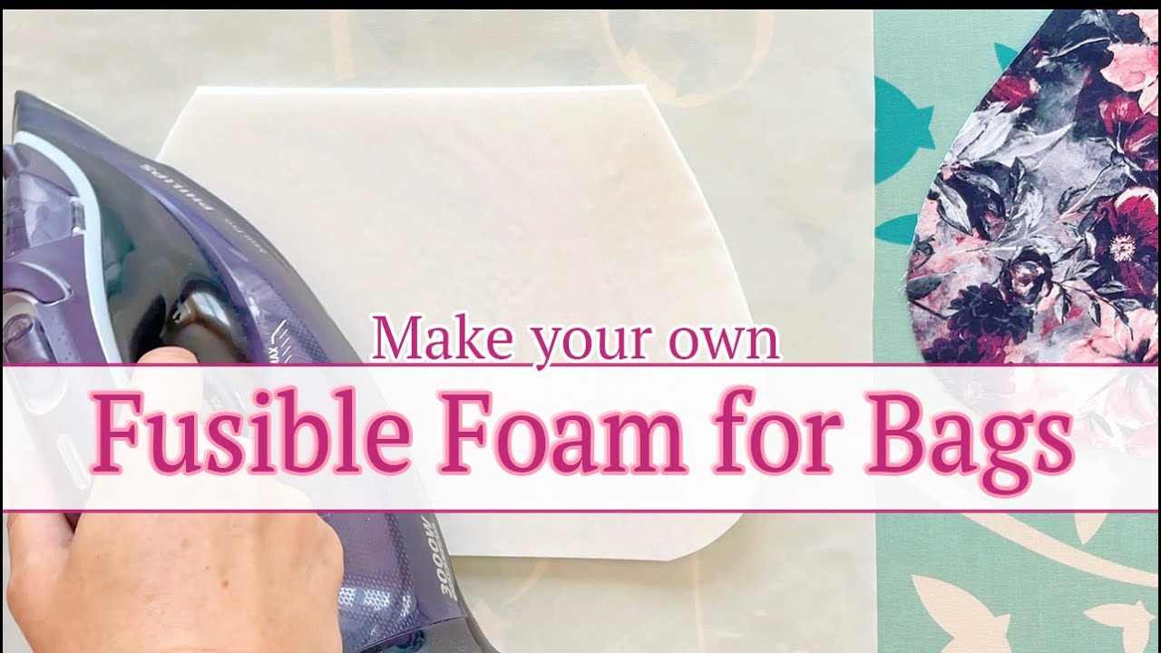 How to make your own Fusible Foam for your bag making! Bag sewing tutorial and help.