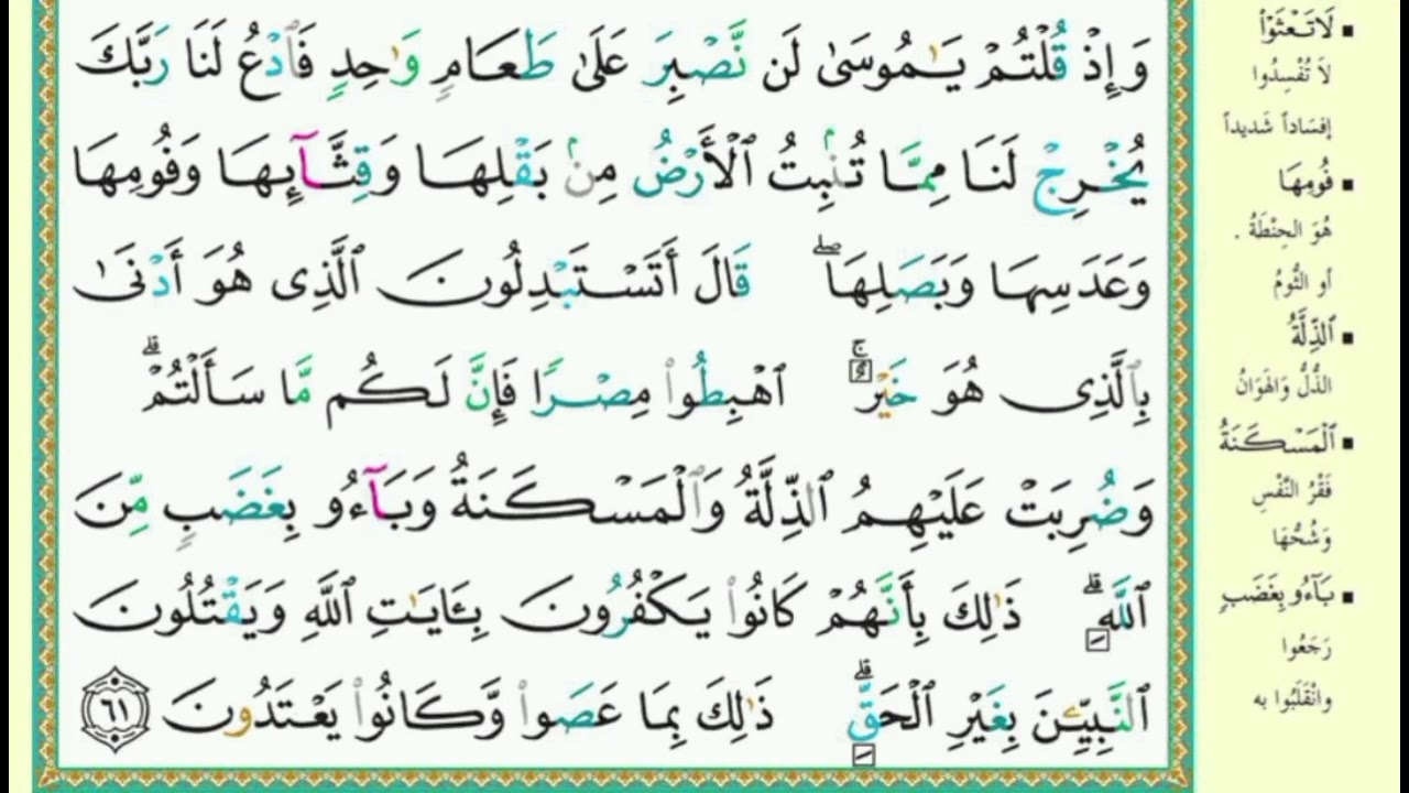 تلاوت قرآن پاک|پارہ نمبر 01|دوسرا ربع|آیت نمبر 44 تا 74|خدیجہ ثناءاللہ 