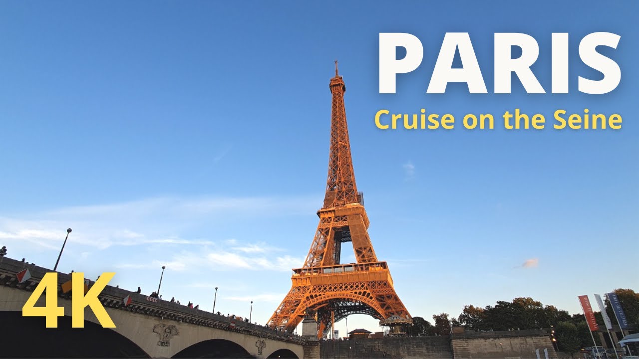 Paris, France - Bateaux Mouches tour in Paris - Paris 4K