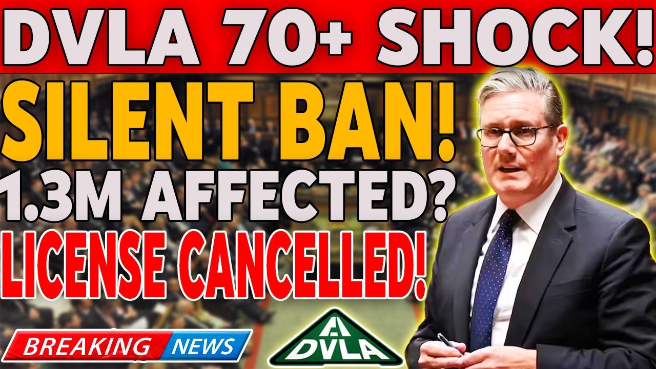 🚨 DVLA Silent Ban Exposed | Over 70s Drivers Shocked | 1.3M Licences at Risk in UK