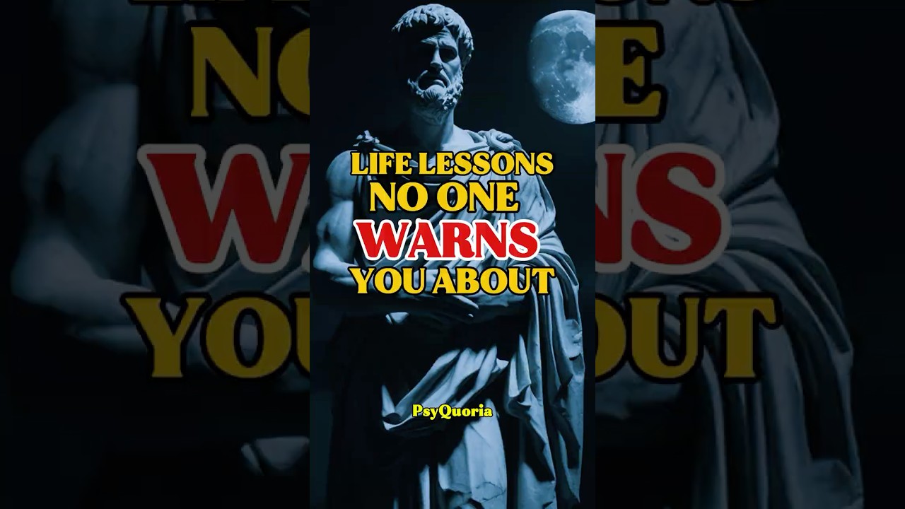 14 Brutal Life Lessons No One Warns You About | #stoicism