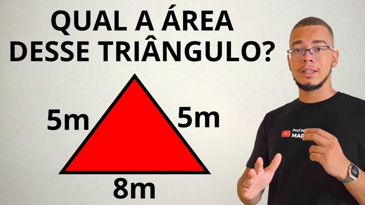 Como encontrar a Área do triângulo (MESMO SEM A ALTURA)