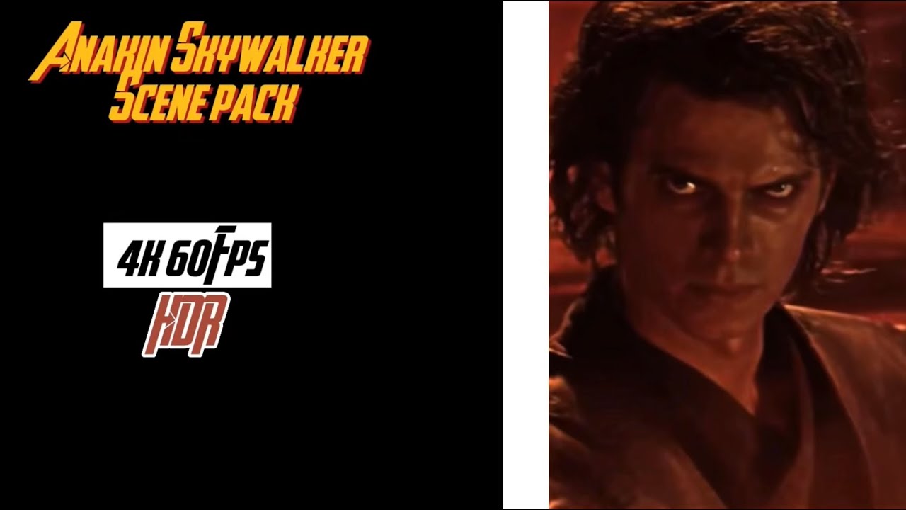 Anakin Skywalker Scene Pack For Edits - 4k 60fps (HDR)