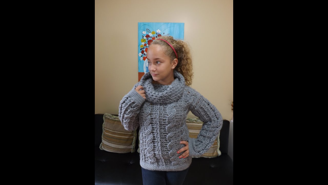 Crochet abrigo para adulto con trenzas parte 1 - con Ruby Stedman