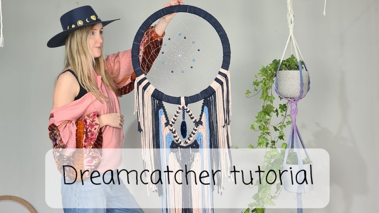Piper - macrame Dreamcatcher tutorial - large dreamcatcher pattern