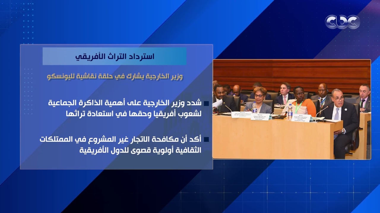 استرداد التراث الإفريقي.. وزير الخارجية يشارك في حلقة نقاشية لليونسكو