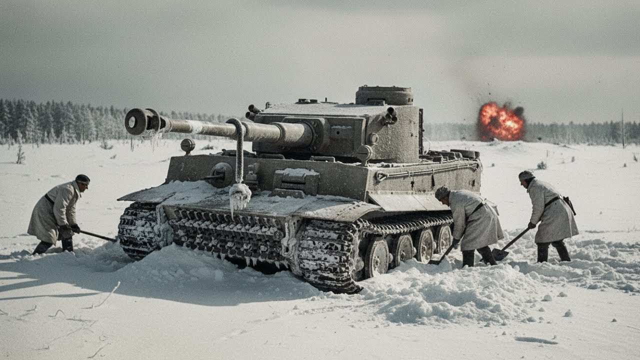 Wehrmacht spoléhal na Tigera – dokud mu při −30 °C nepraskly hadice a nezůstal stát pod palbou!