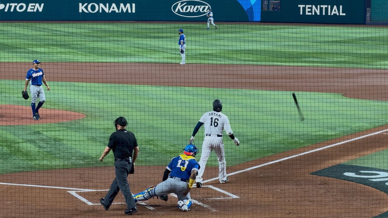 【現地速報】大谷翔平、衝撃の先頭打者アーチ返しの瞬間！アクーニャJr.と両チーム先頭弾！大会３号で侍最多タイＷＢＣ４発目！WBC2026vsベネズエラ