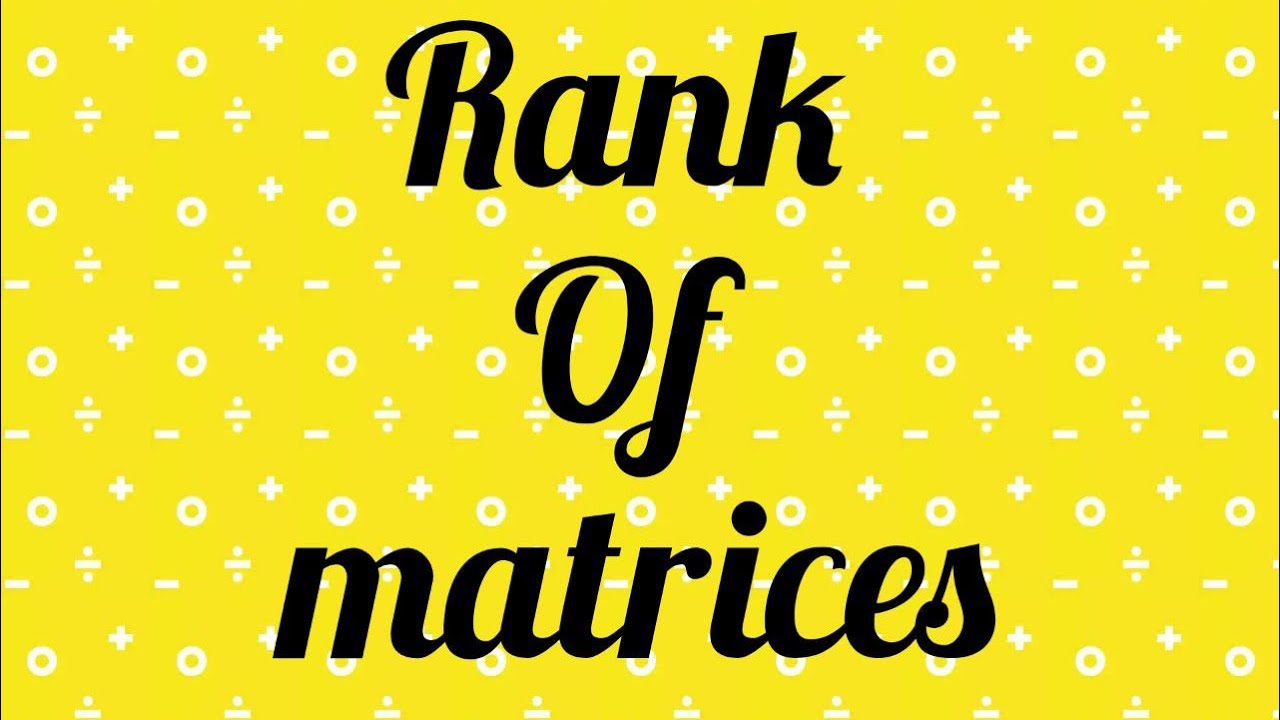 Rank of Matrices | ukpsc polytechnic and school lecturer, kvs pgt maths|#ukpsc #polytechniclecturer