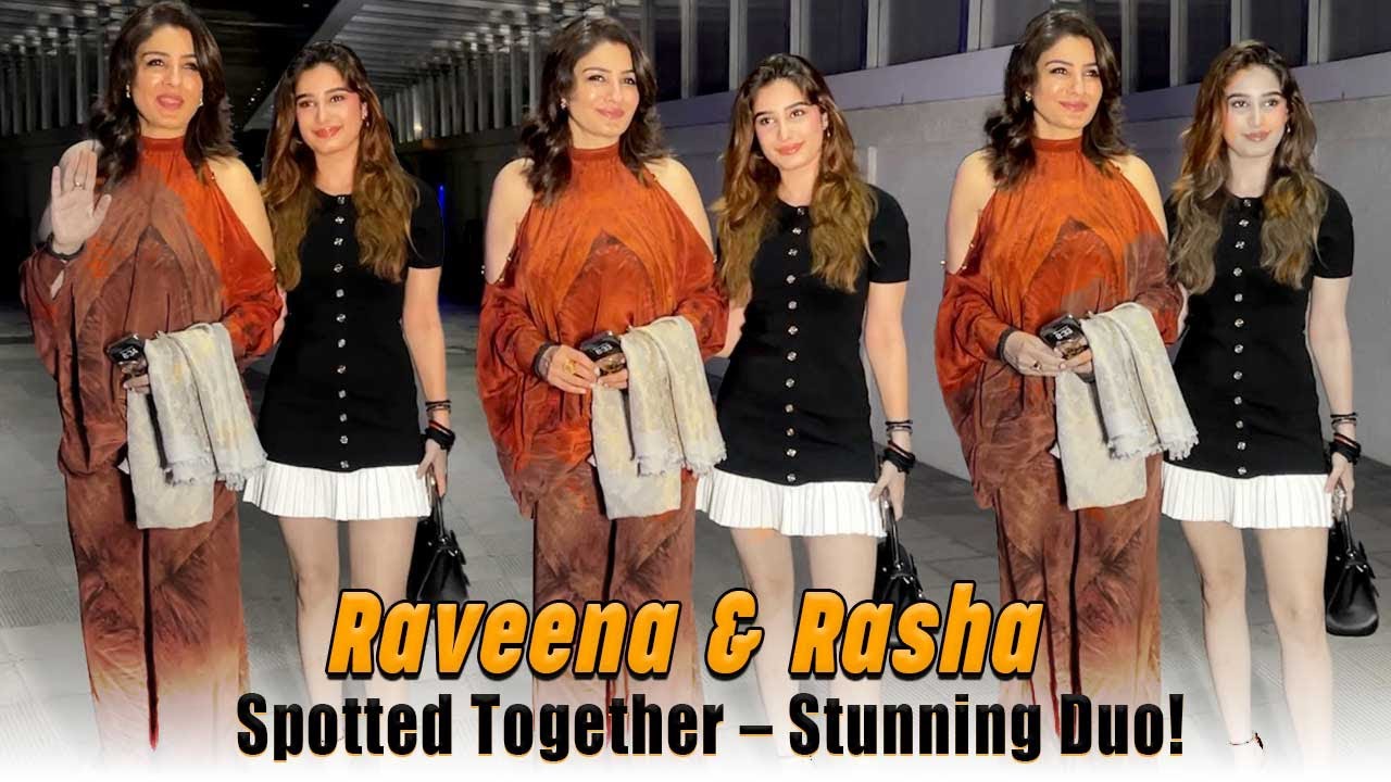 Raaveena Tandon & Rasha Thadani Spotted Together in Bandra! 🎥✨ | Exclusive Celebrity Sighting