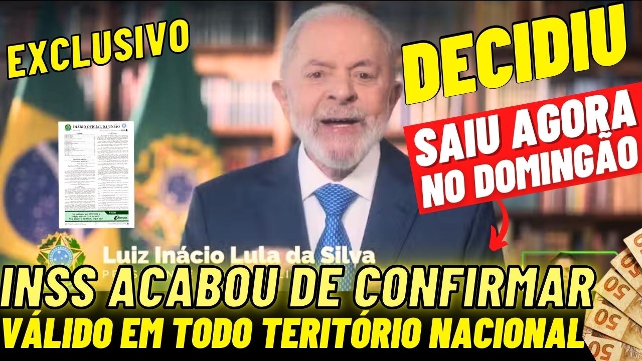 LULA AUTORIZOU AGORA MUDANÇA NO INSS + MEDIDA URGENTE VAI ATINGIR BENEFICIÁRIO EM TODO BRASIL