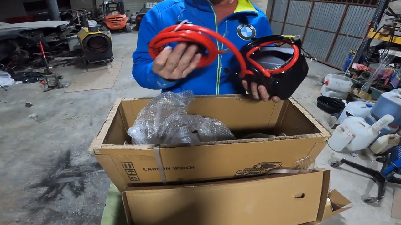unboxing Cabrestante 13500 lbs 6123kg Carbon winch