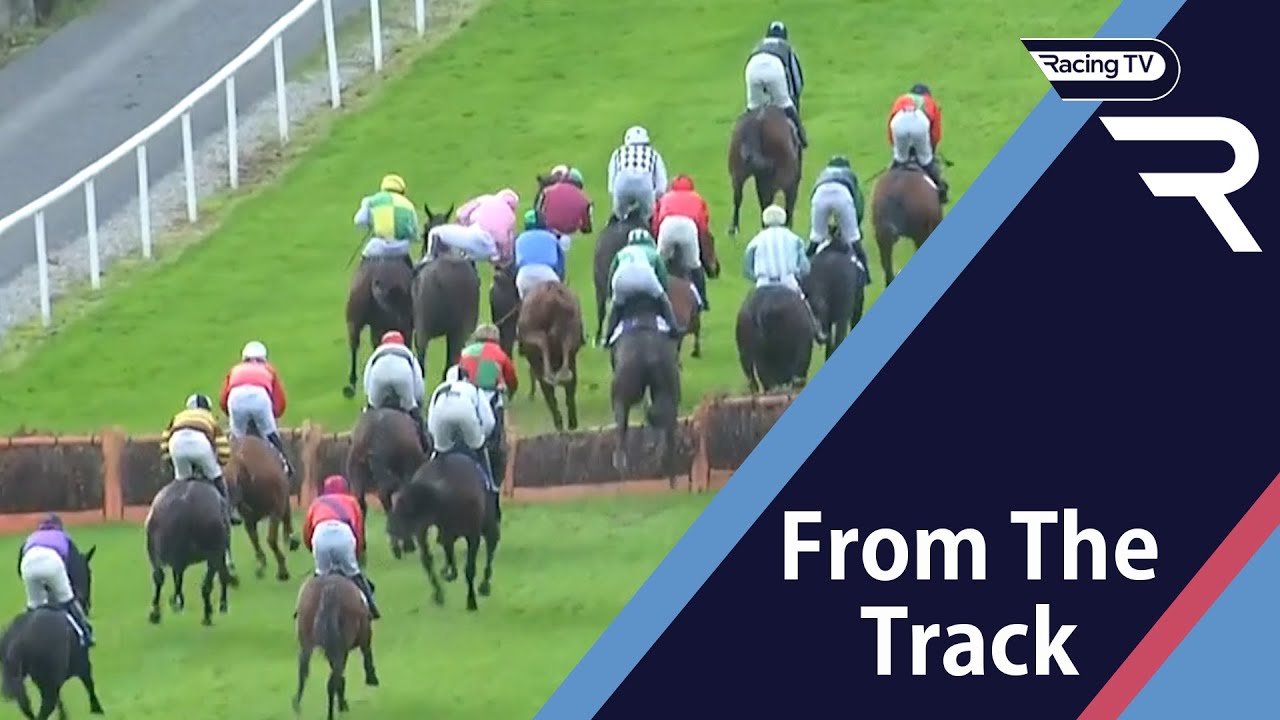 INCREDIBLE! Davy Russell wins race after using the backside of a rival horse to stay in the saddle!