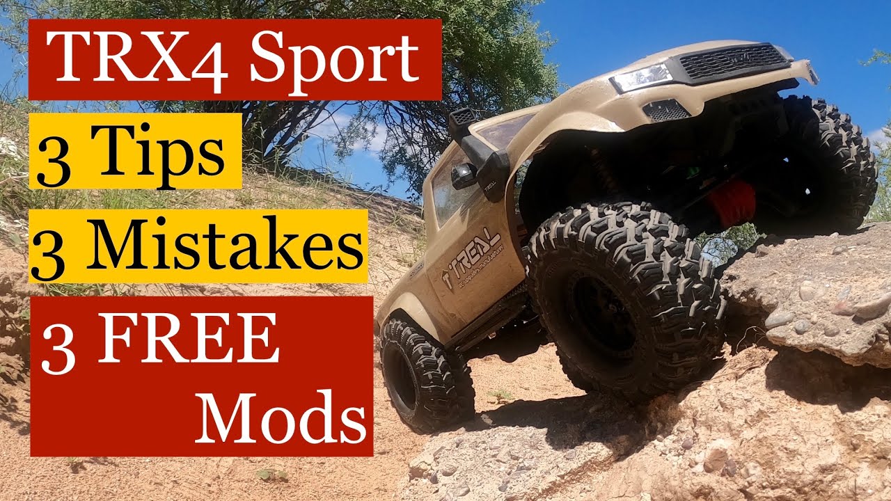 Traxxas TRX4 Sport — 3 БЕСПЛАТНЫХ модификации — 3 ошибки — 3 совета для новичков