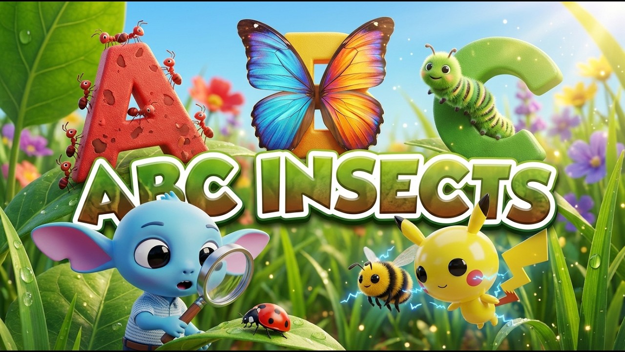 ABC Insects | Learn A to Z Bugs & Creepy Crawlies | Bugs A to Z | All Kinds of Bugs | ABC Edu Spark