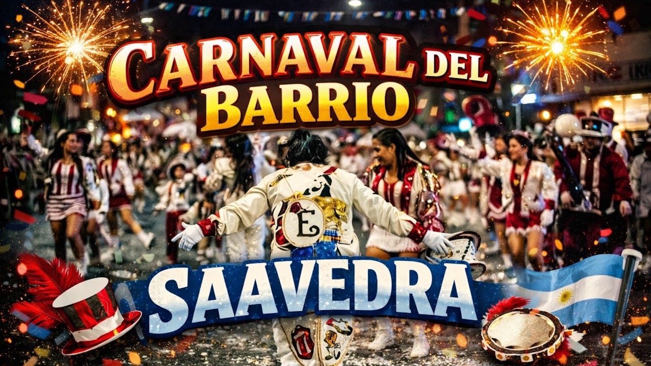 Fui al carnaval de Saavedra y quedé LOCO… ¡qué energía! 😳🥁