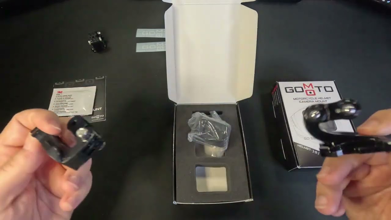 Best helmet mount in 2024! unboxing and installation of GoMoto Scorpion Exo520 helmet mount