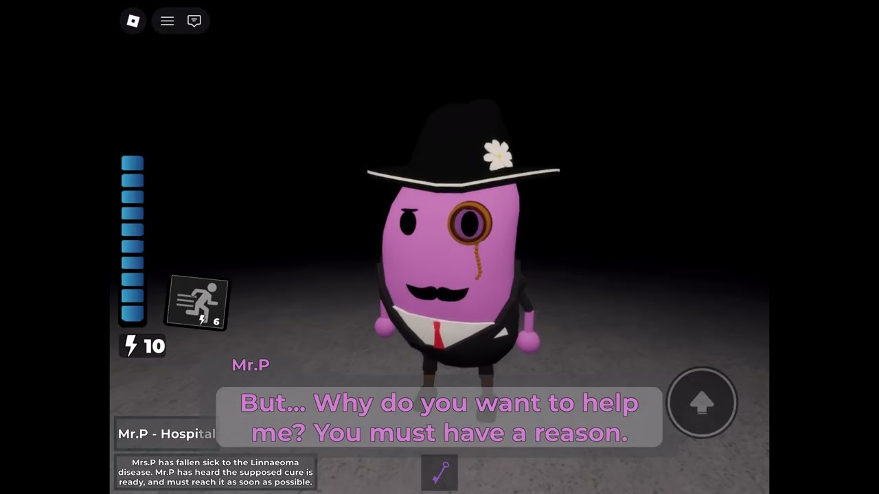 Beating Mr.p experience in piggy traumatic experiences on Roblox!