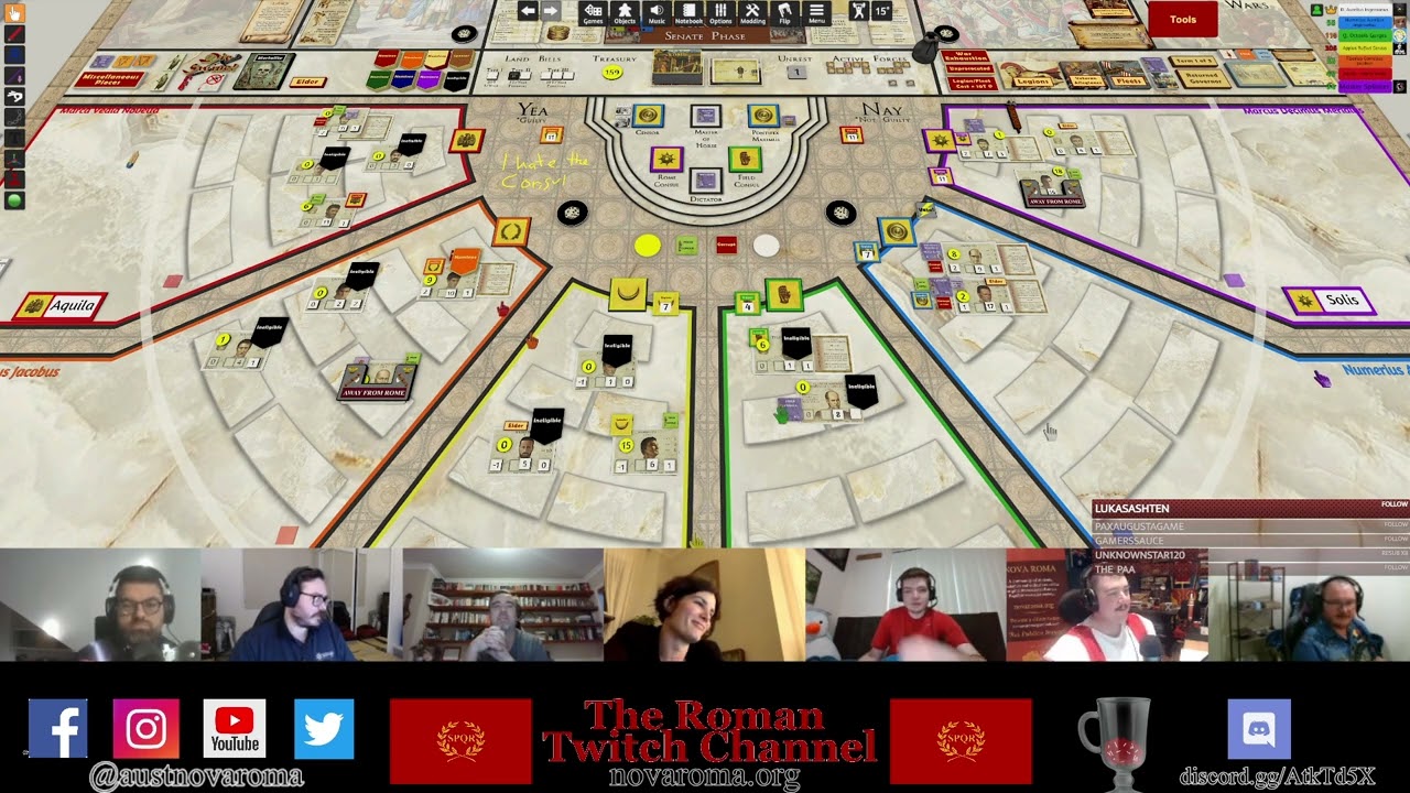 Republic of Rome Board Game Broadcast | 2022 | Episode V