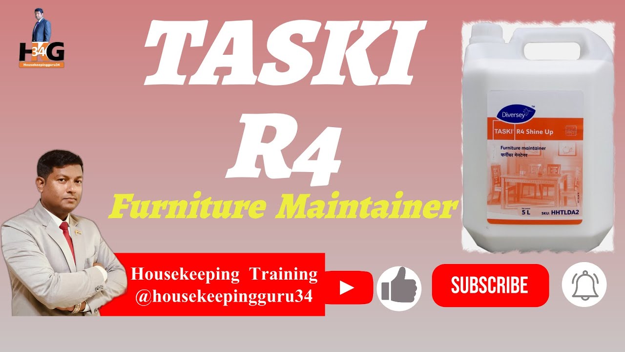 Taski R4 Usage? Housekeeping cleaning Agents| Diversey| Cleaning Chemicals| #hack