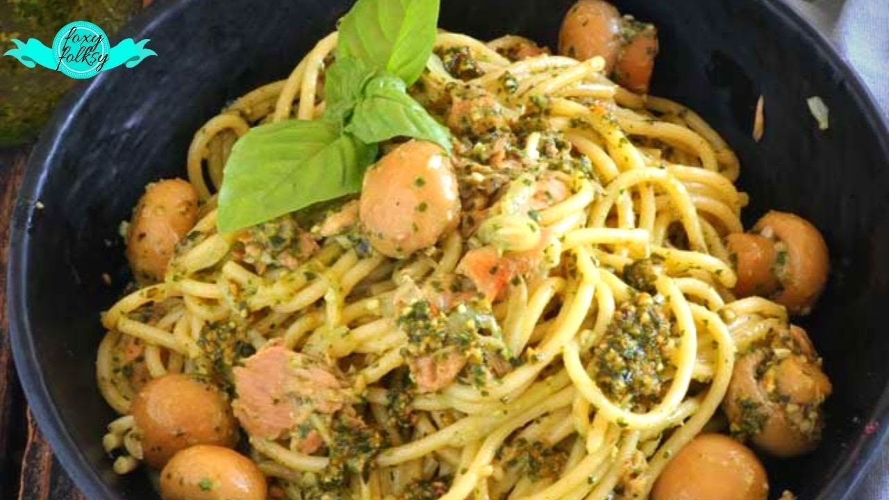 PESTO PASTA WITH TUNA