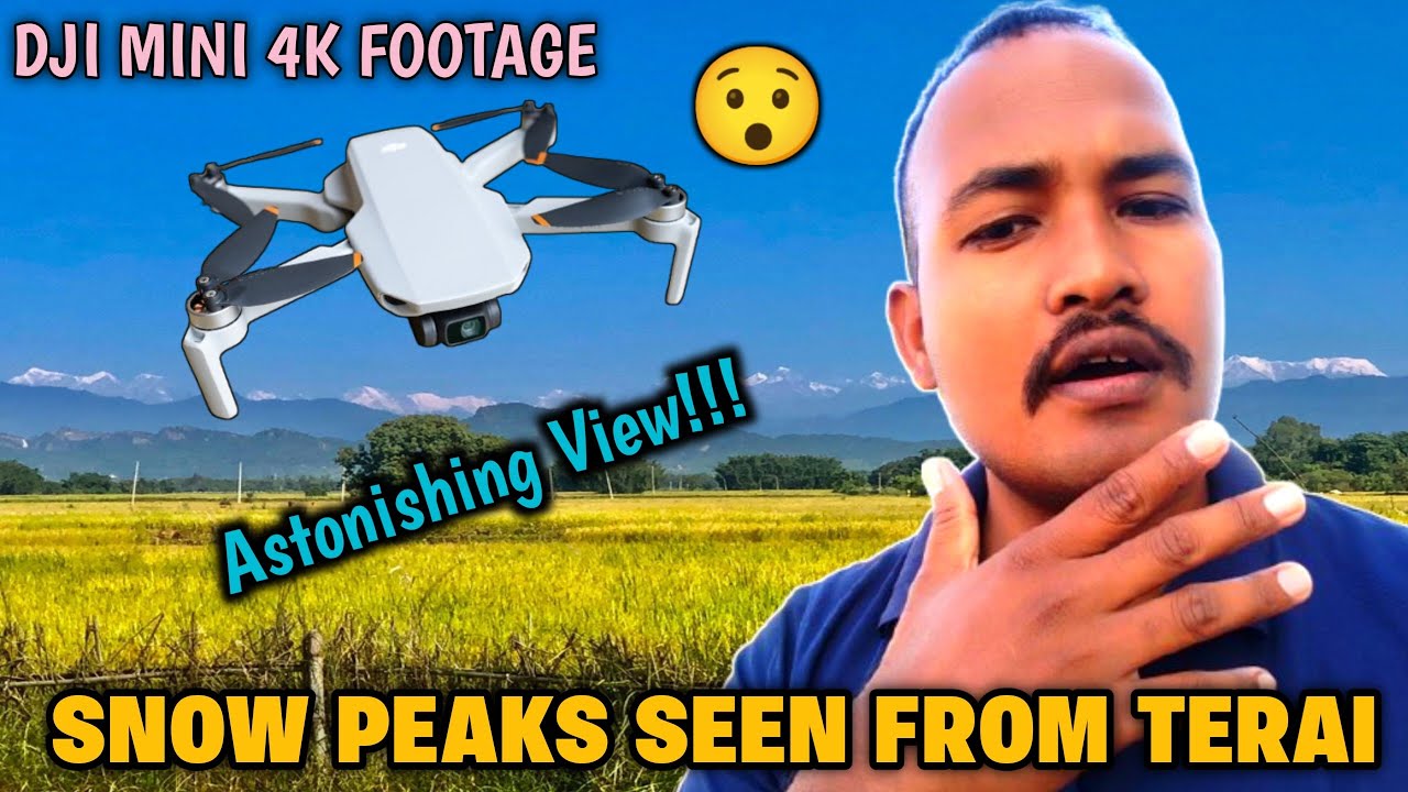 SNOW PEAKS SEEN FROM WESTERN TERAI | DJI MINI 4K DRONE FOOTAGE 2025