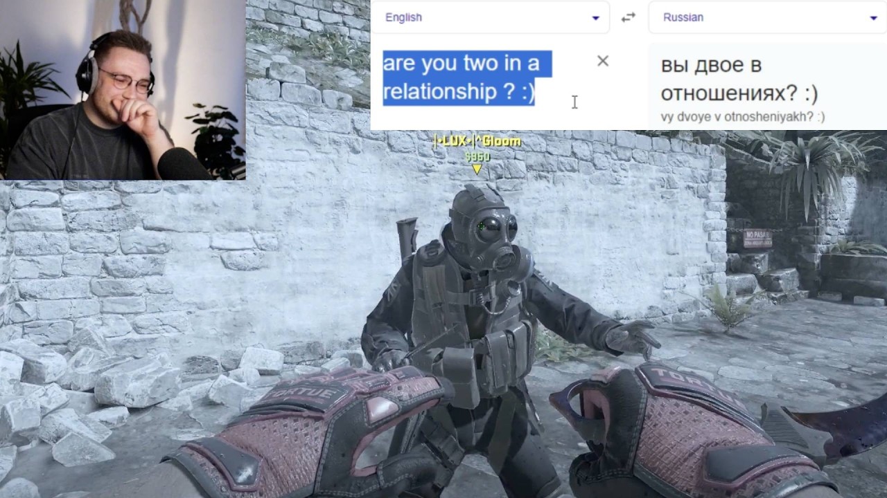 ohnePixel ragebaiting Russians in CS2