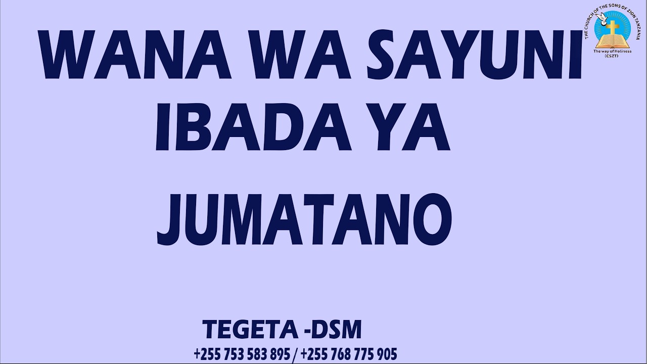 IBADA YA JUMATANO || TEGATA - DAR ES SALAAM