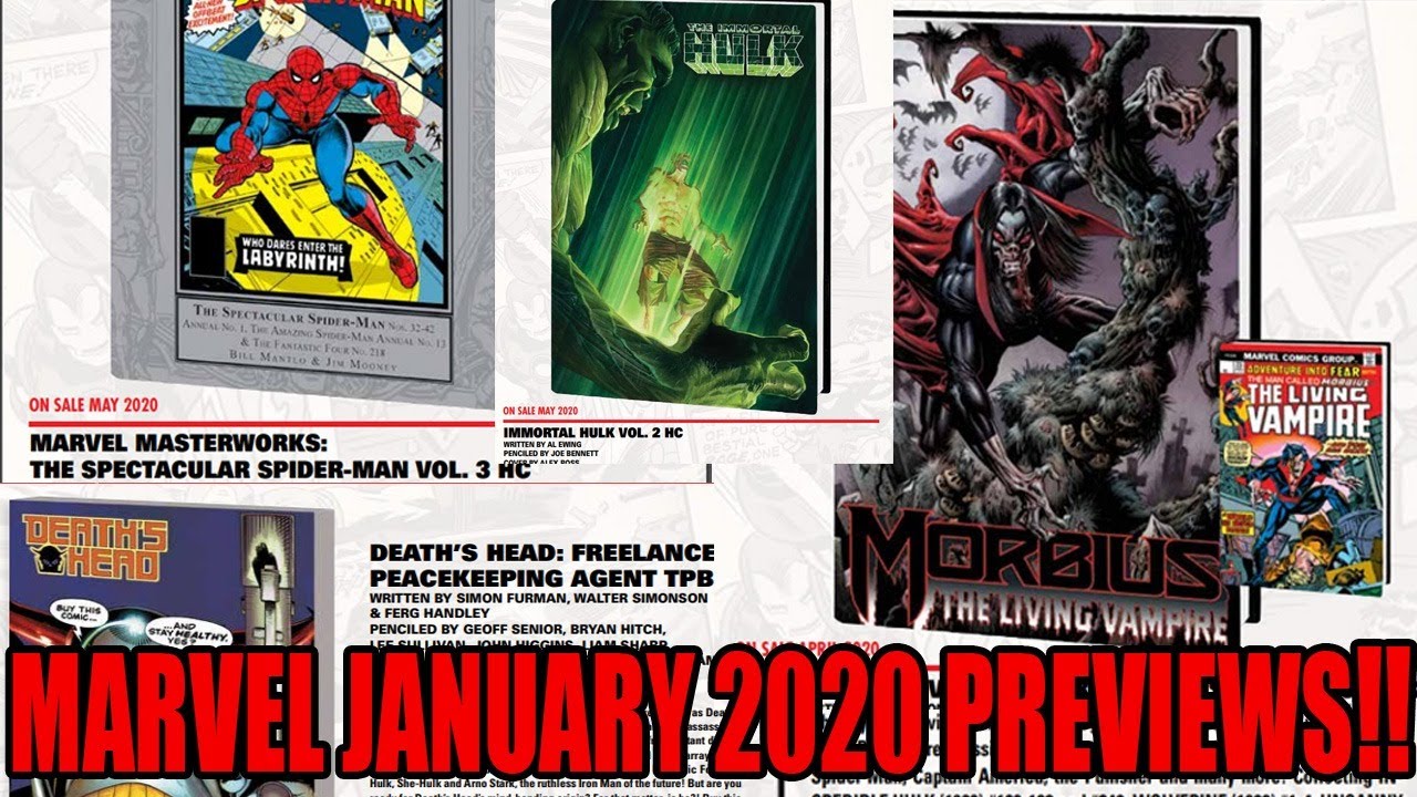 Advance look at the Collected  Editions in the January Marvel Previews 2020!