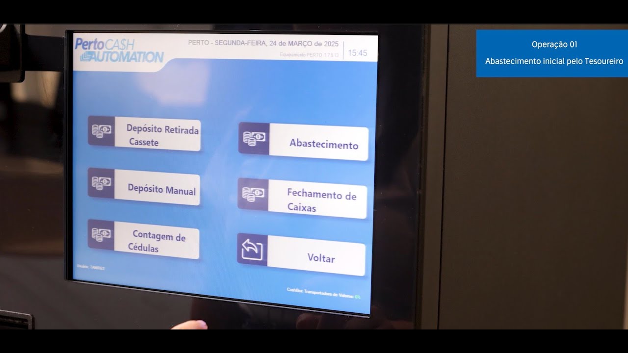 Pertocash Automation Compacto - Apresentação sobre suas principais transações de tesouraria Perto