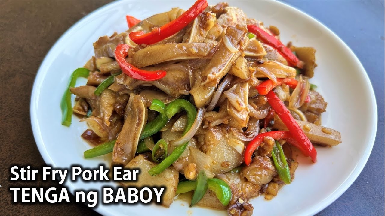 How to Cook STIR FRY CHILI PORK | Masarap na Tenga ng Baboy Recipe